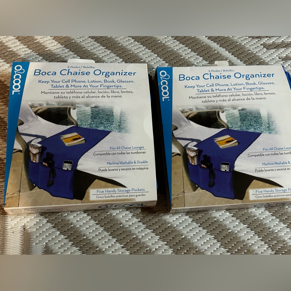 2 Boca Chaise Lounge Organizers
